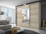 ArtPS Šatníková skriňa WILLOW 250 Farba: Biela – Obrázok 2