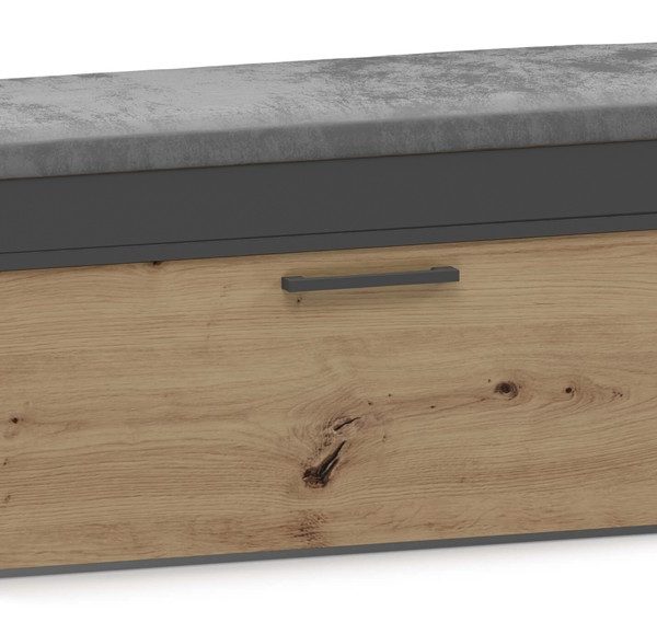 Botník PARMA antracit/dub artisan