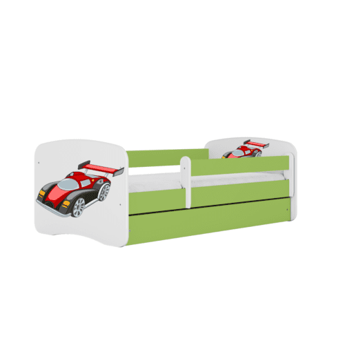 Detská posteľ Babydreams závodné auto zelená Detská posteľ Babydreams závodné auto zelená