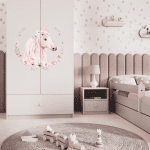 Detská skriňa Babydreams 90 cm kôň biela