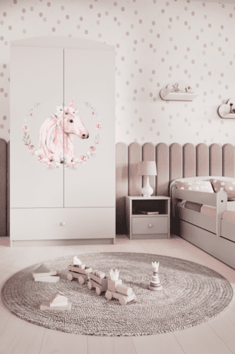 Detská skriňa Babydreams 90 cm kôň biela Detská skriňa Babydreams 90 cm kôň biela