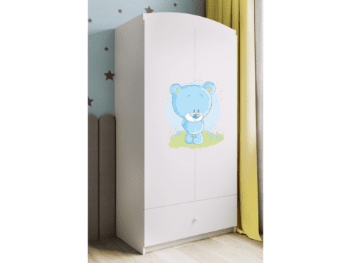 Detská skriňa Babydreams 90 cm medvedík biela Detská skriňa Babydreams 90 cm medvedík biela