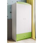 Detská skriňa Babydreams 90 cm zelená