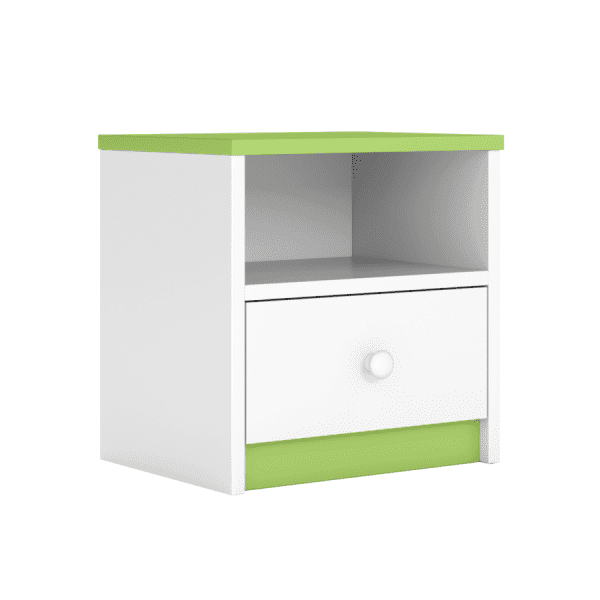 Detský nočný stolík Babydreams 40 cm zelený