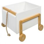 Detský úložný box Victor 60 cm biely