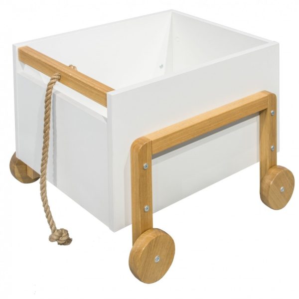 Detský úložný box Victor 60 cm biely