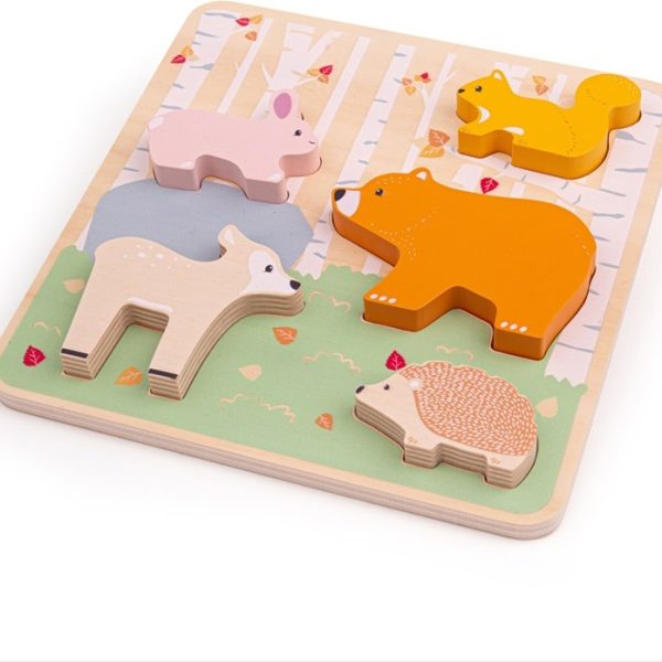 Drevené puzzle ANIMALS