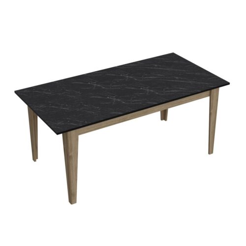 Jedálenský stôl LORENZ 90 cm čierna/hnedá Jedálenský stôl LORENZ 90 cm čierna/hnedá