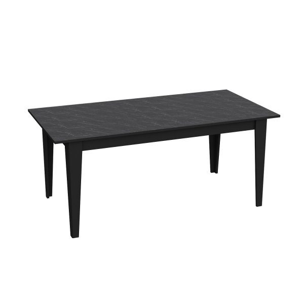 Jedálenský stôl POLKA 180 cm čierny