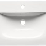 Keramické zapustené umývadlo Sky 80 cm biele