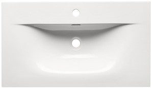 Keramické zapustené umývadlo Sky 80 cm biele