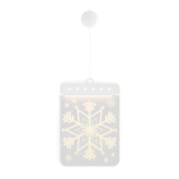 LED svetelná ozdoba na okno SNOWBALL biela