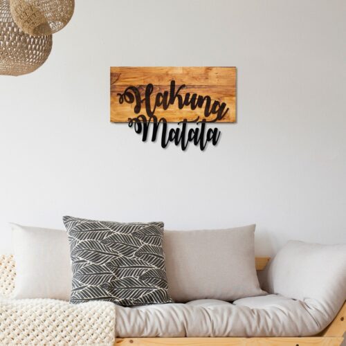 Nástenná dekorácia Agac matata orech/čierna Nástenná dekorácia Agac matata orech/čierna