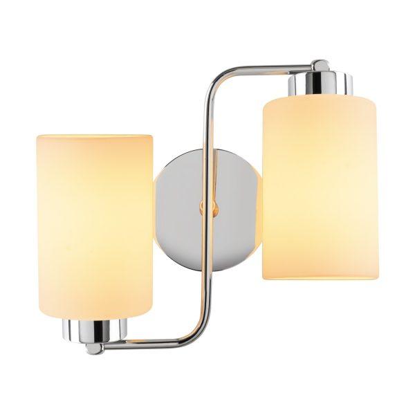 Nástenná lampa Balcova III strieborná