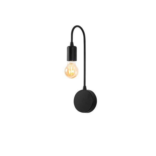 Nástenná lampa Baston I čierna
