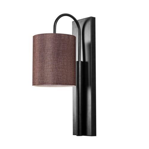 Nástenná lampa Baston II čierna/hnedá Nástenná lampa Baston II čierna/hnedá