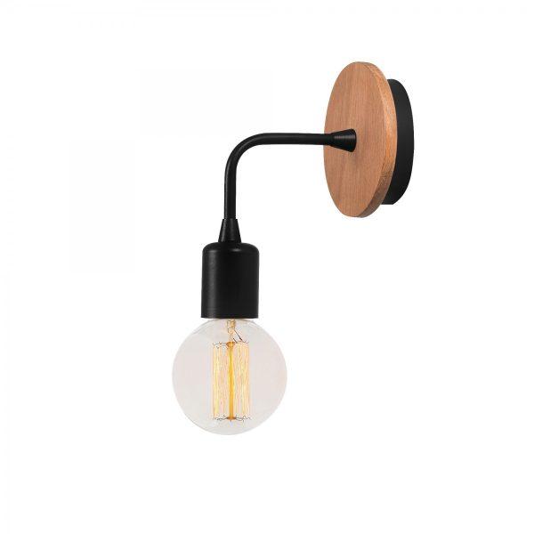 Nástenná lampa Dartini čierna