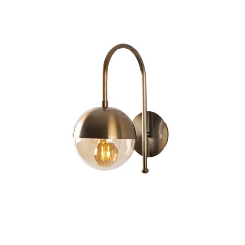 Nástenná lampa Karsor mosadz/číra Nástenná lampa Karsor mosadz/číra