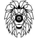 Nástenná lampa Lion čierna