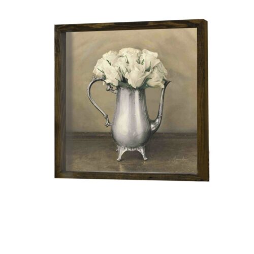 Nástenný obraz Rose 34x34 cm béžová/biela Nástenný obraz Rose 34x34 cm béžová/biela