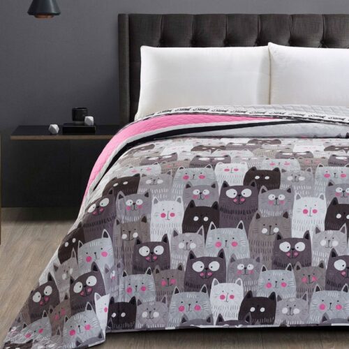 Obojstranný prehoz na posteľ DecoKing CATSINVASION Obojstranný prehoz na posteľ DecoKing CATSINVASION