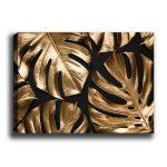 Obraz GOLDEN MONSTERA 70 x 100 cm