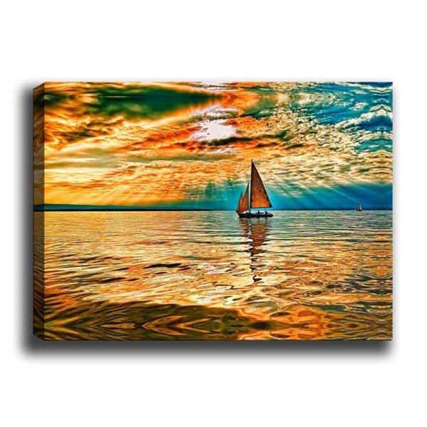 Obraz na plátne Boat trip 30x70 cm