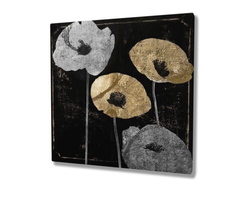 Obraz na plátne Poppies II KC141 45x45 cm Obraz na plátne Poppies II KC141 45x45 cm