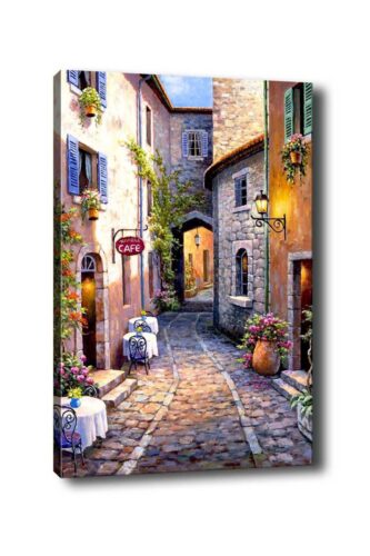 Obraz na plátne Seaside town aisle 50x70 cm Obraz na plátne Seaside town aisle 50x70 cm
