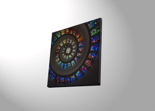 Obraz s LED osvetlením FAREBNÁ ŠPIRÁLA 49 40 x 40 cm Obraz s LED osvetlením FAREBNÁ ŠPIRÁLA 49 40 x 40 cm