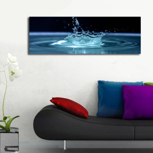 Obraz s LED osvetlením KVAPKA VODY 41 30 x 90 cm Obraz s LED osvetlením KVAPKA VODY 41 30 x 90 cm