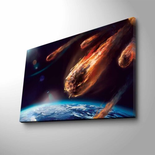 Obraz s LED osvetlením LETIACI ASTEROID 45 x 70 cm Obraz s LED osvetlením LETIACI ASTEROID 45 x 70 cm