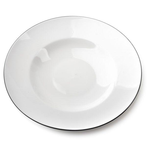 Porcelánový tanier SIMPLE hlboký biely