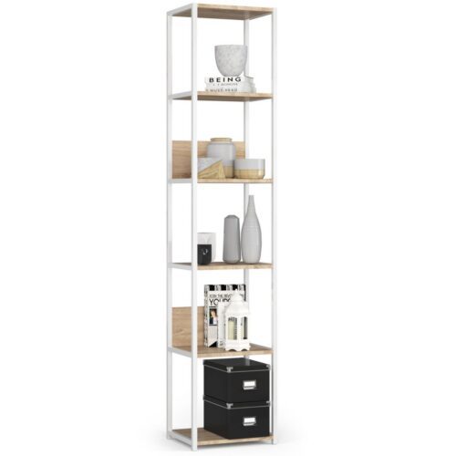 Regál LOFT 40 cm biely/dub sonoma Regál LOFT 40 cm biely/dub sonoma