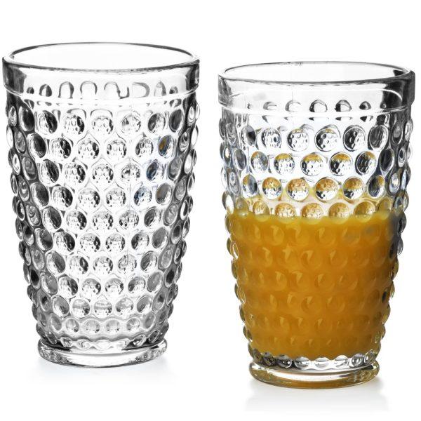 Sada 6 pohárov ELISE DOTS 380 ml číra