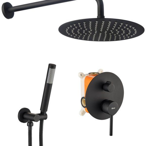 Sprchový set podomietkový Rea Lungo čierny