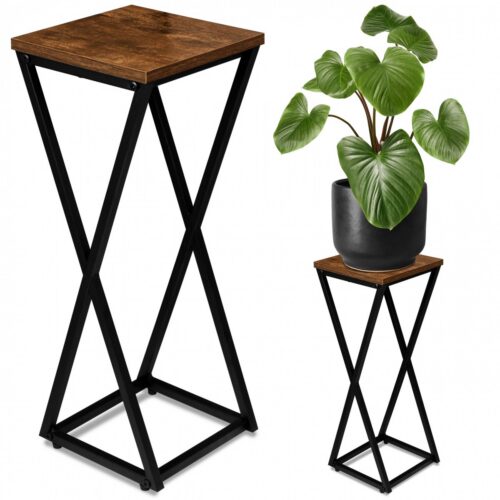 Stojan na kvety KONEL 62 cm hnedý/čierny Stojan na kvety KONEL 62 cm hnedý/čierny