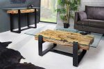 LuxD Dizajnová konzola Shark 150 cm teak – Obrázok 2
