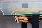 LuxD Dizajnová konzola Shark 150 cm teak – Obrázok 3