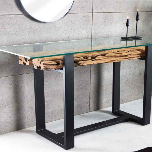 LuxD Dizajnová konzola Shark 150 cm teak