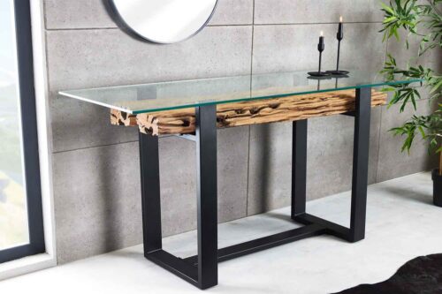 LuxD Dizajnová konzola Shark 150 cm teak LuxD Dizajnová konzola Shark 150 cm teak