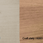 JarStol Komoda KORA K-9 Farba: dub Craft biely / dub Craft zlatý