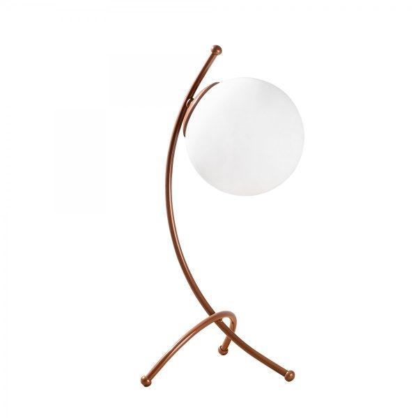 Stolová lampa Ayva biela/meď