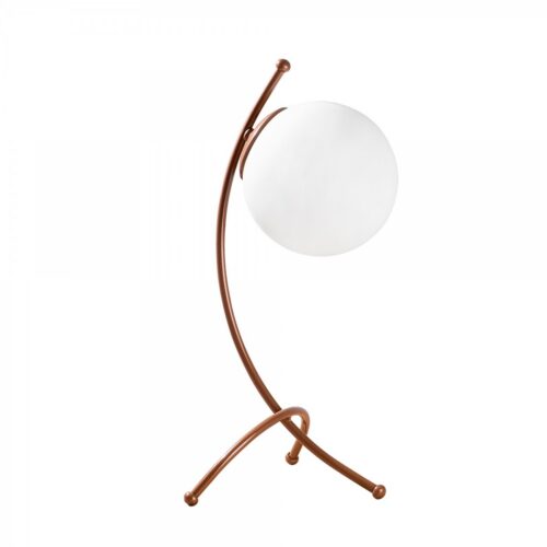 Stolová lampa Ayva biela/meď Stolová lampa Ayva biela/meď