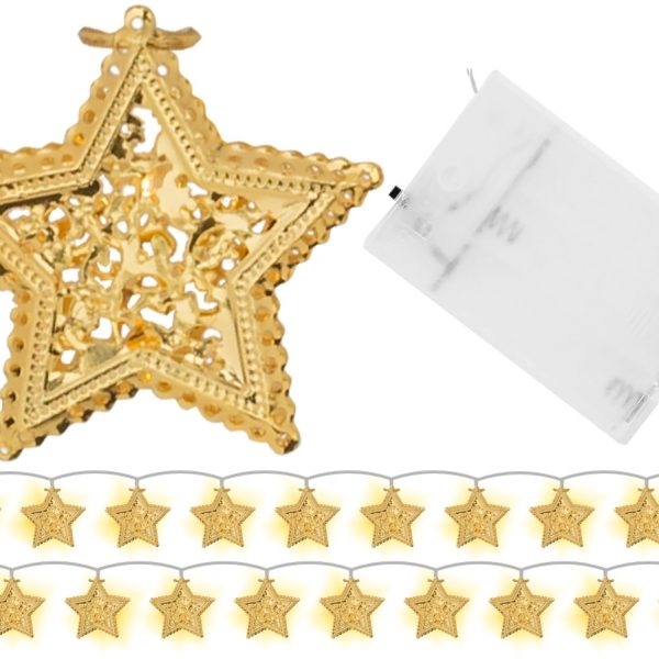Vianočná LED svetelná reťaz s hviezdami LUMI