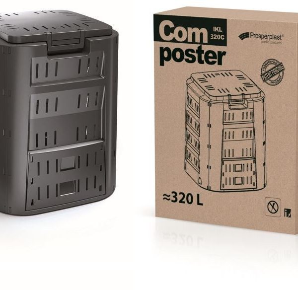 Záhradný Kompostér Compogreen 220L čierny