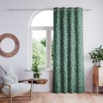 Záves AmeliaHome Calm s priechodkami 140x250 zelený
