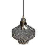 Závesná lampa La Belle VIII čierna