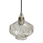 Závesná lampa La Belle VIII sivá