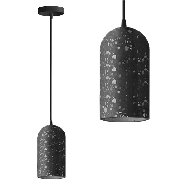 Závesná lampa La Belle XXXIX čierna